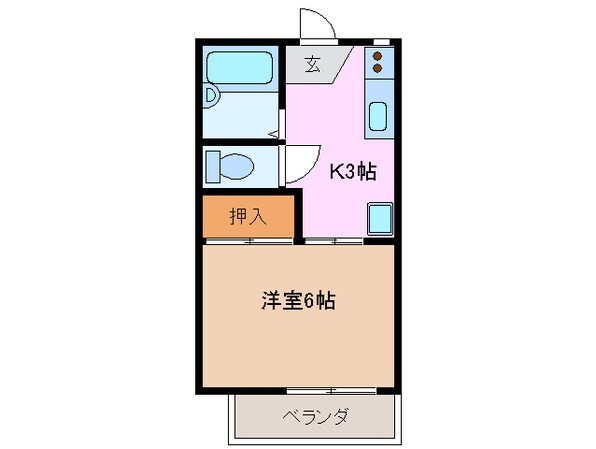 伊勢松本駅 徒歩8分 2階の物件間取画像